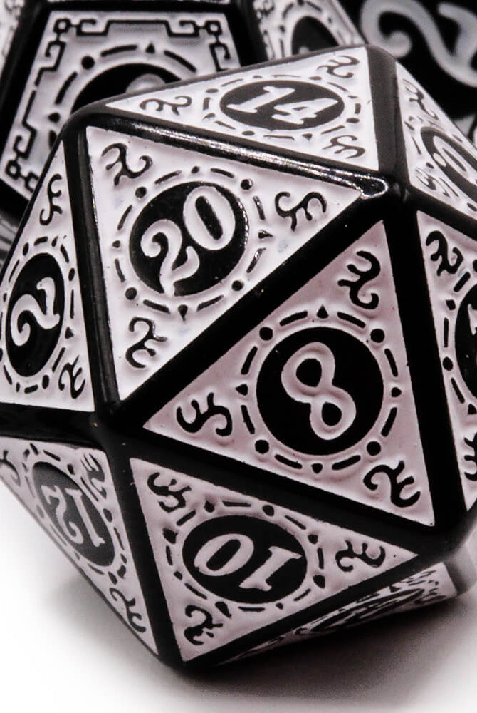 Masterwork D20 White Dice