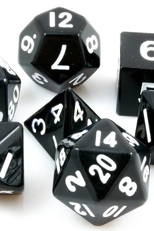 Metal RPG Dice Black