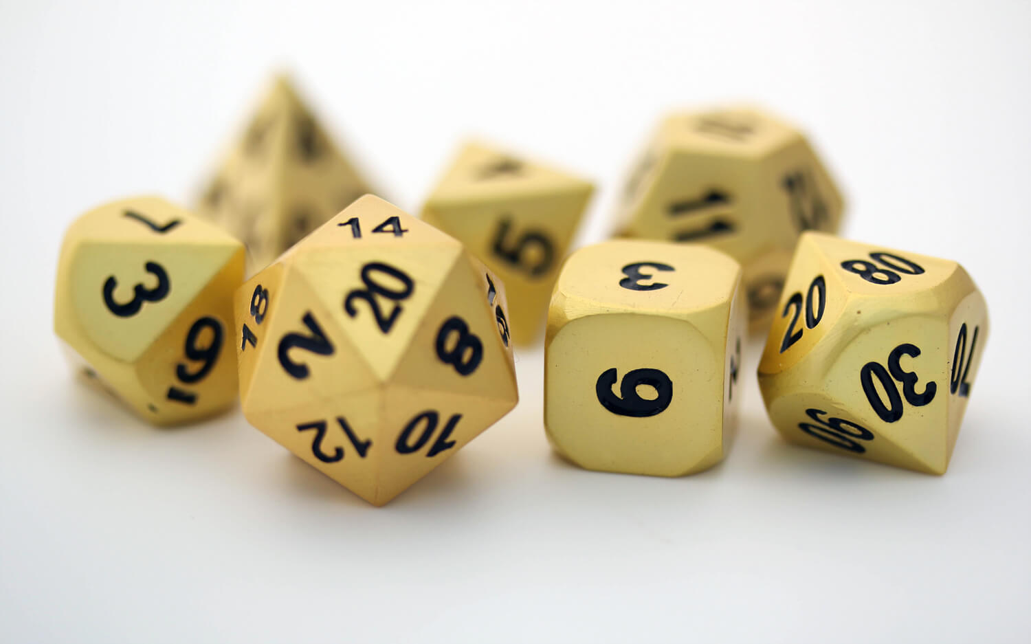 Gold D&D Dice