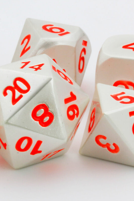 Silver D&D Dice