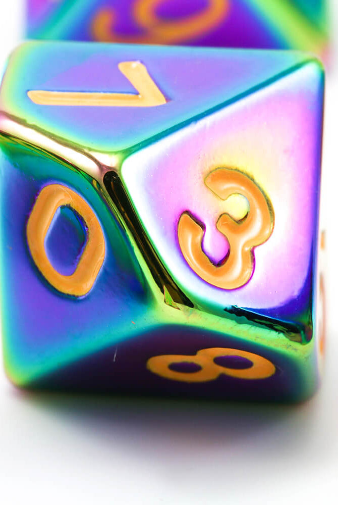 Metal Rainbow Dice