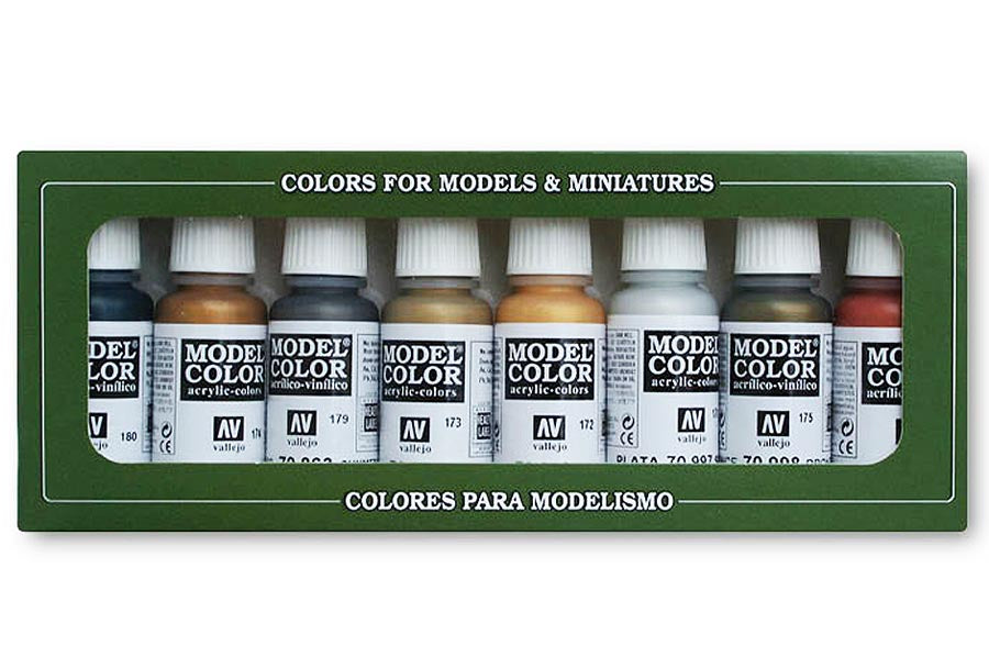 Vallejo Metallic Colors Paint Set