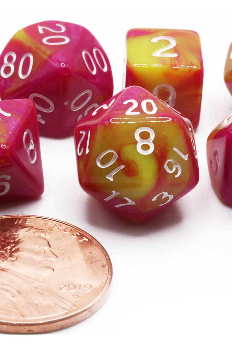 Saffron and Yellow Mini Dice