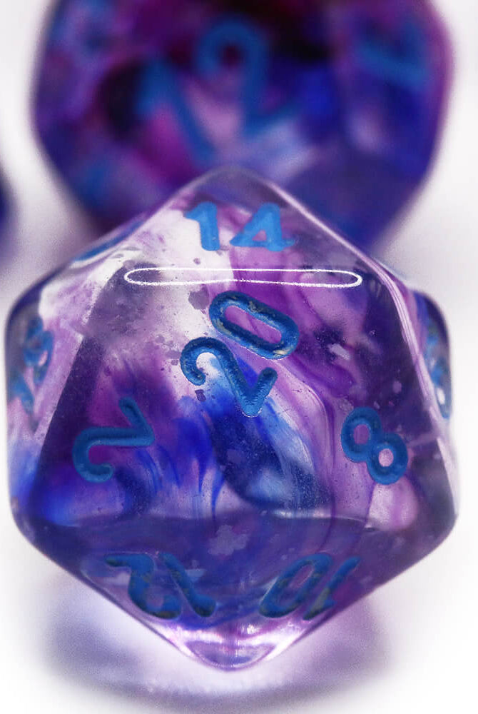 Blue Nocturnal Dice D20
