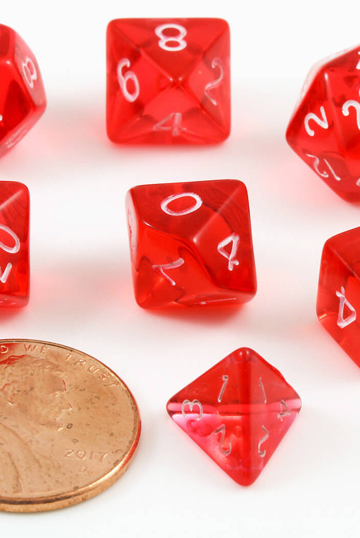 Mini D&D Dice red