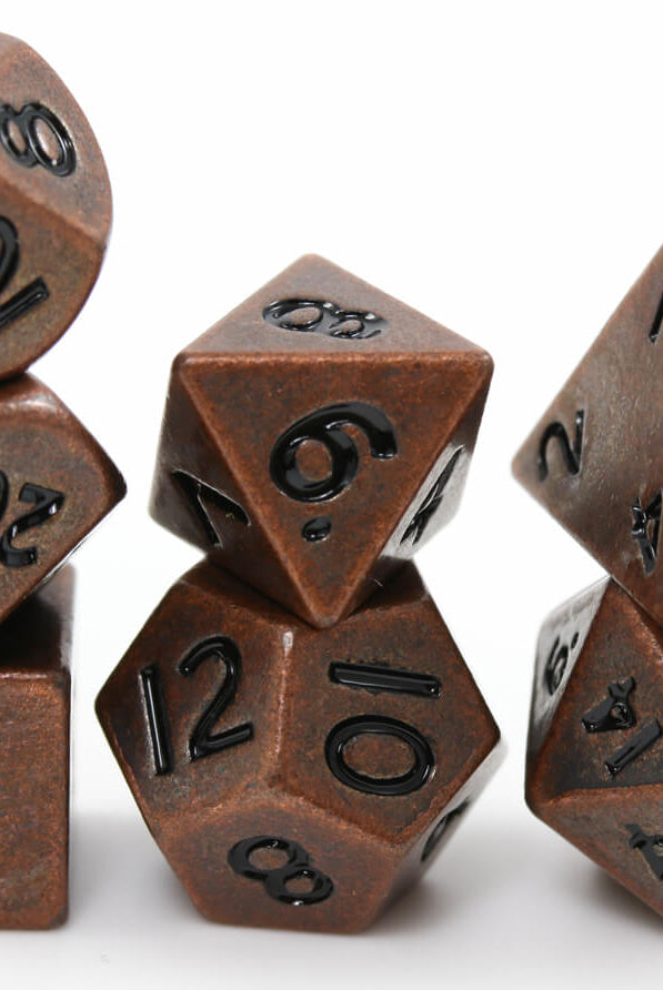 DnD Dice Metal Mini Antique Copper