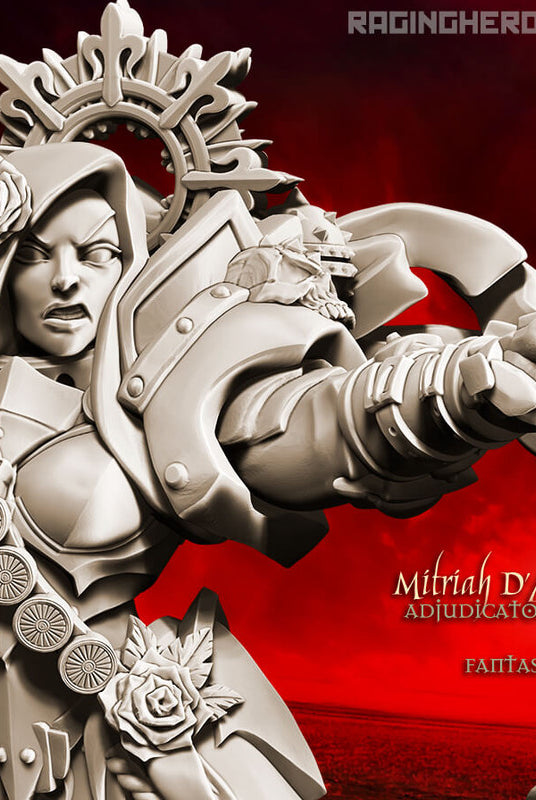 Raging Heroes Miniatures Closeup Mitriah D'Alb