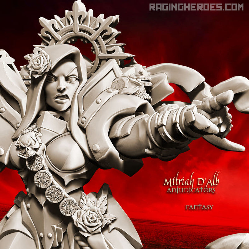 Raging Heroes Miniatures Closeup Mitriah D'Alb