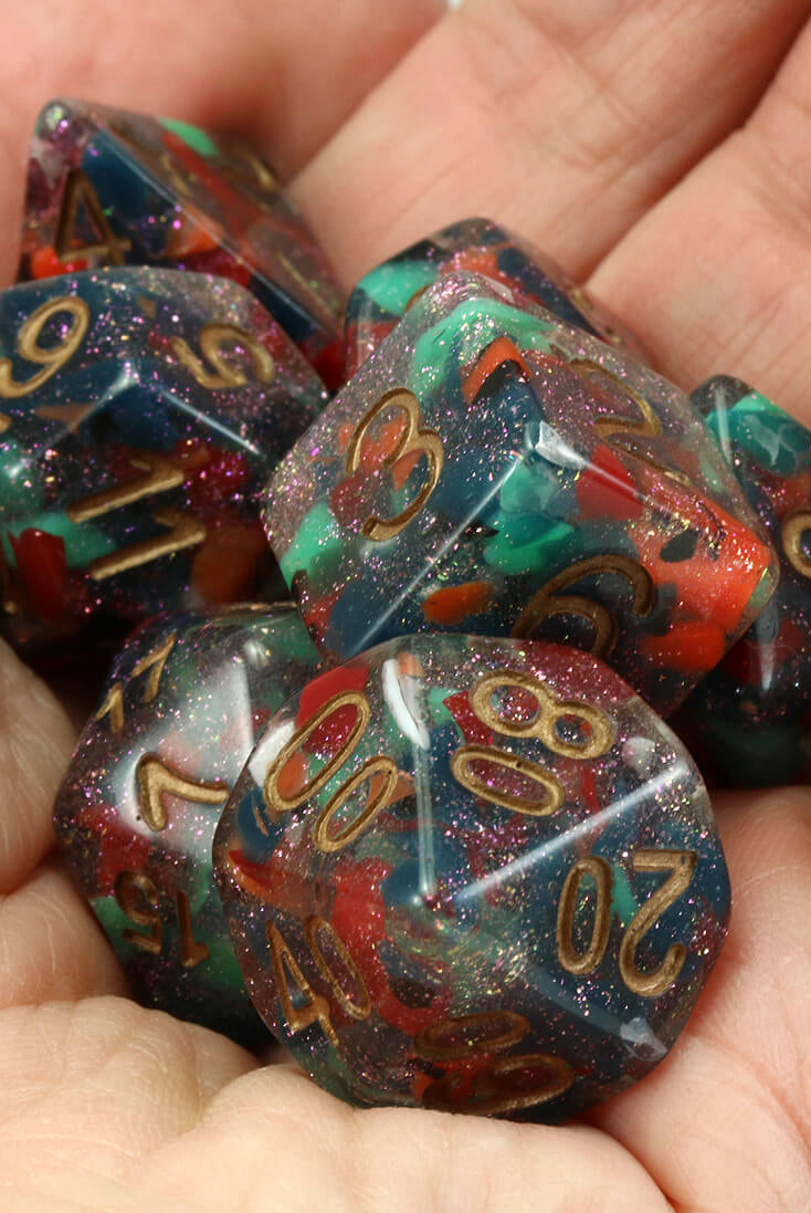 Mosaic Dice Sparkle 3