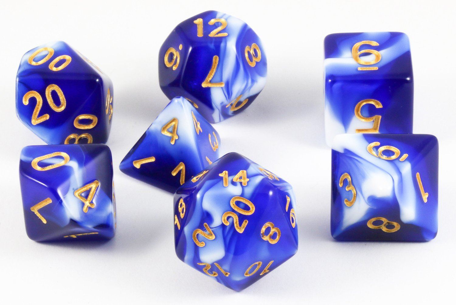 D&D Dice Mystic Blue