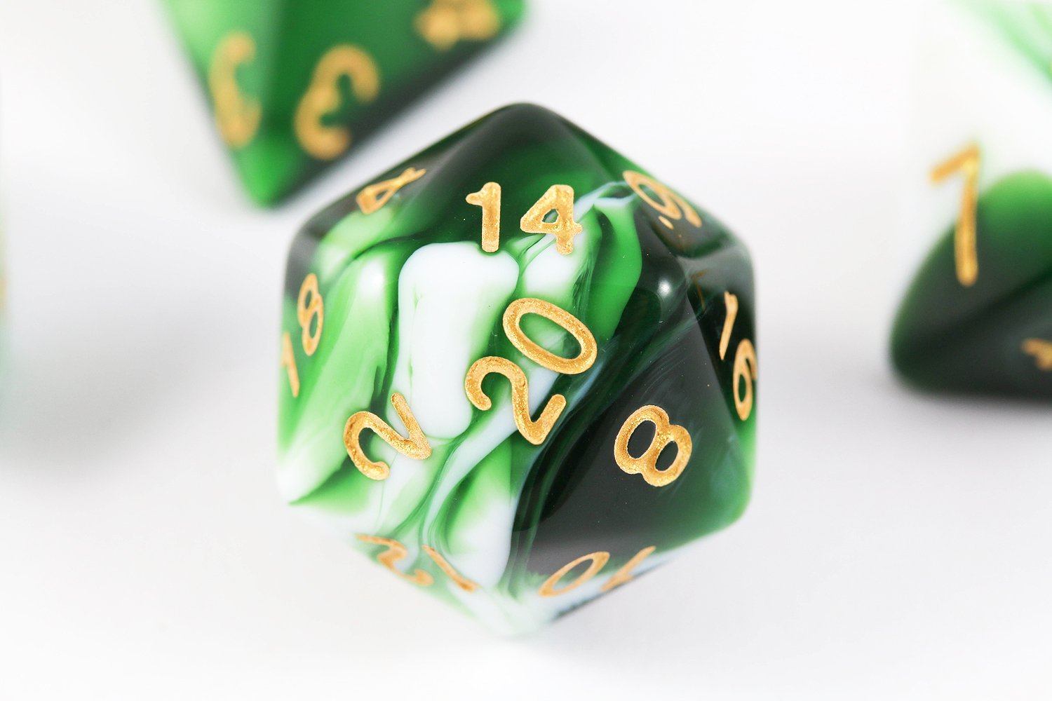 Cool D&D Dice Mystic Green