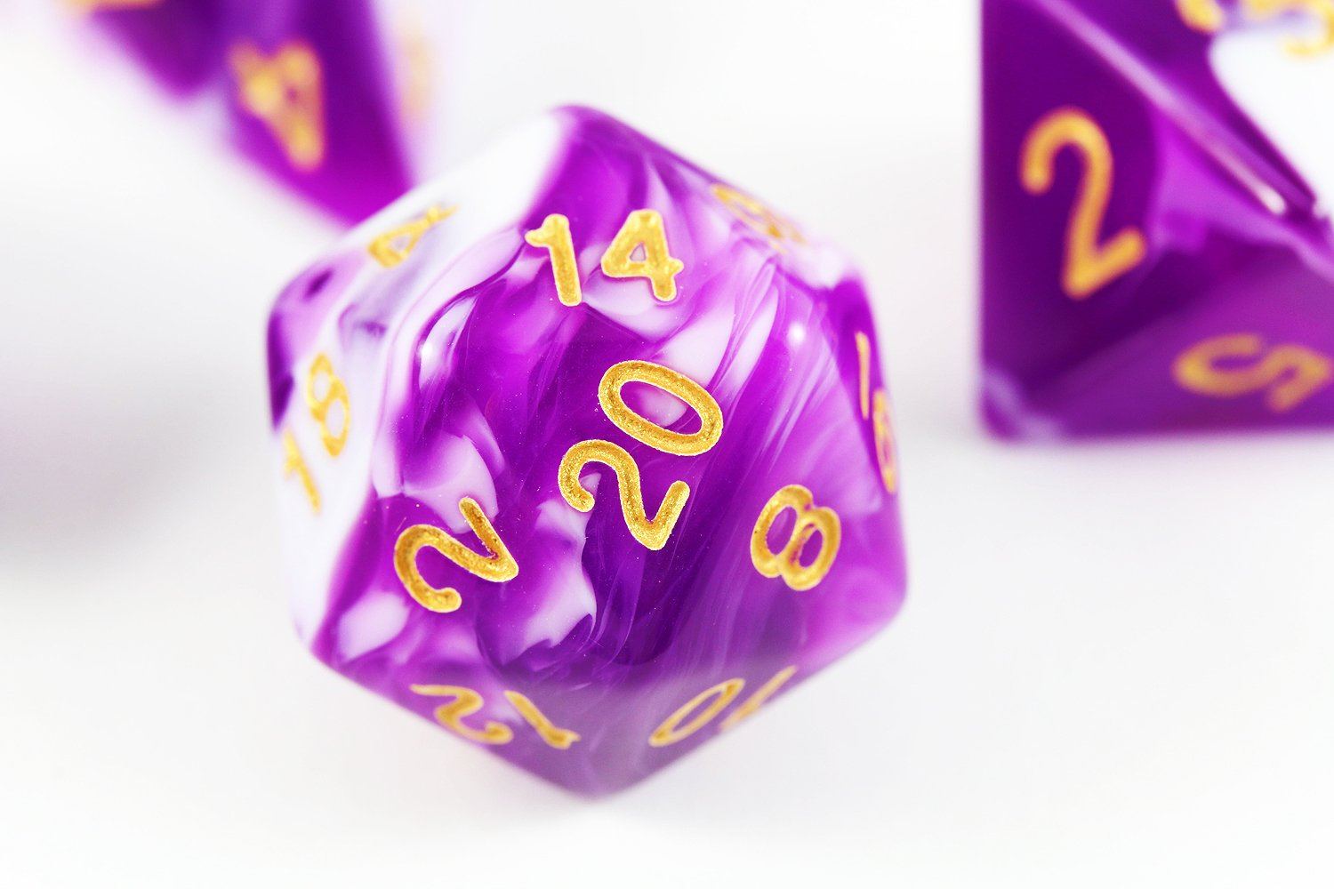 Cool D&D Dice Mystic Purple