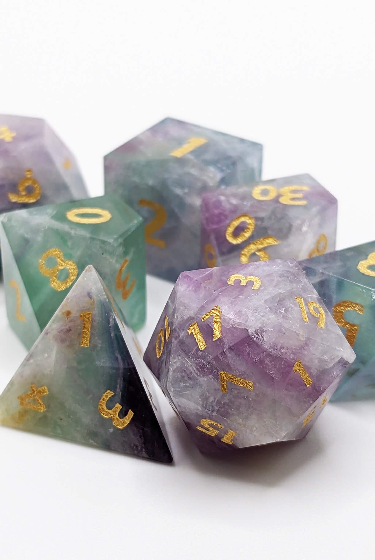 Beautiful gemstone dice