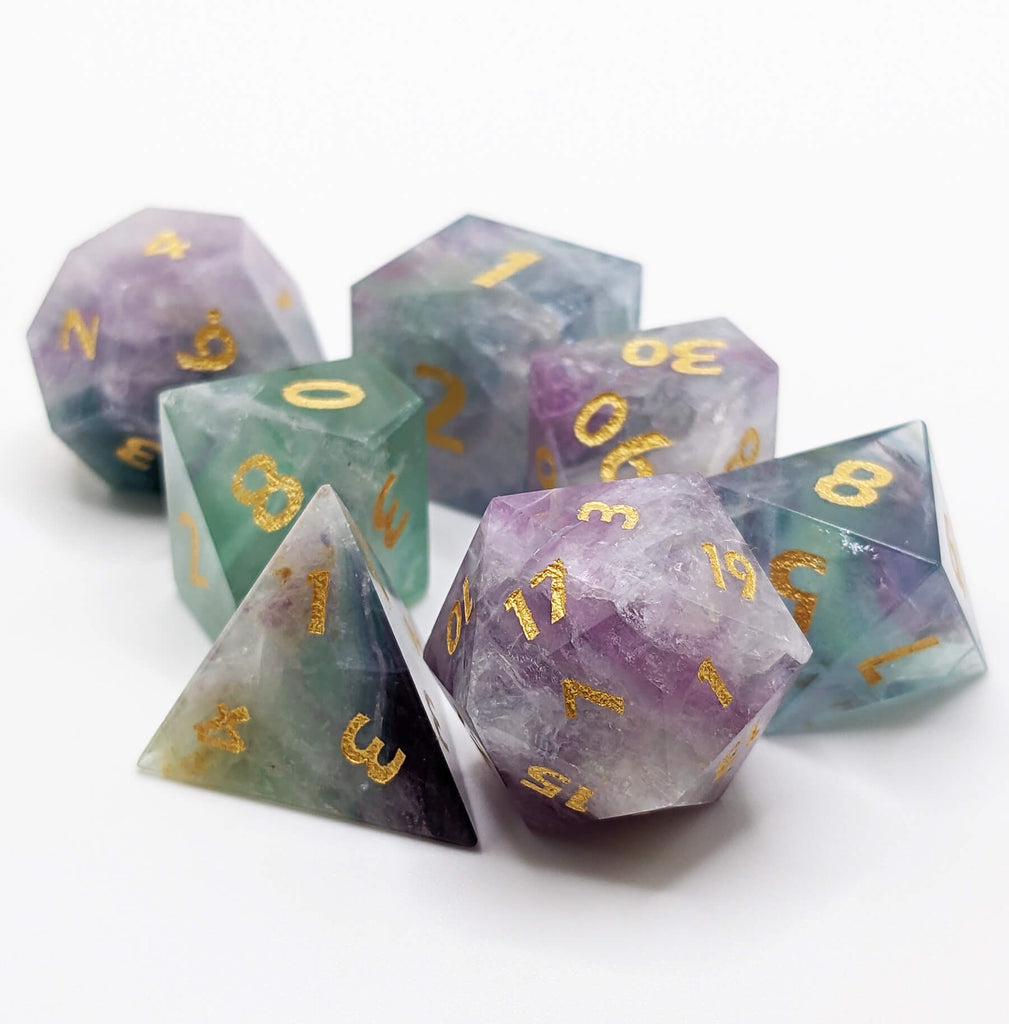 Beautiful gemstone dice