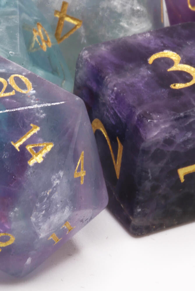 Natural Fluorite Gemstone Dice 5