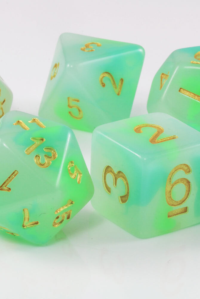 Green D&D Dice