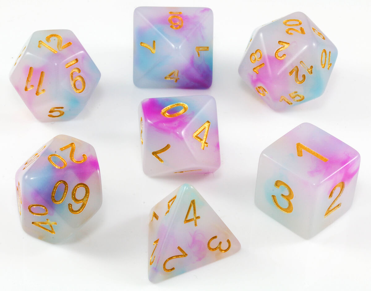 Nemesis Dice Teal and Purple