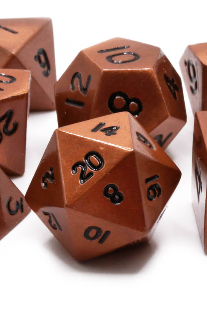 Gnomish Copper Dice Set