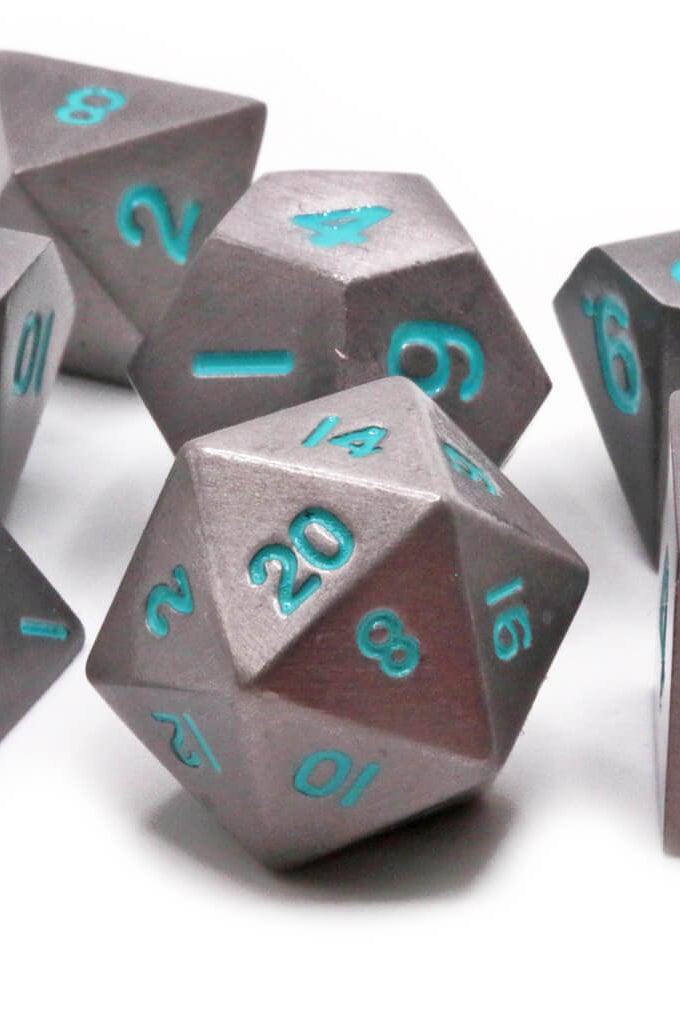 Spellbound metal dice