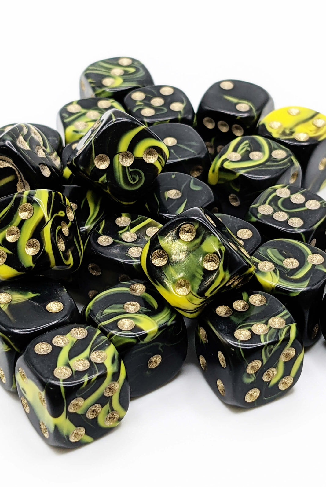 Yellow Oblivion game dice