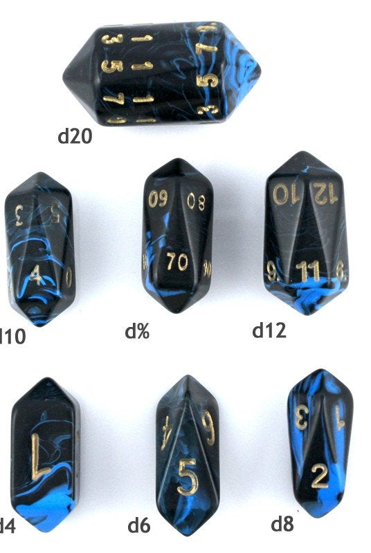 Crystal Dice Oblivion Blue