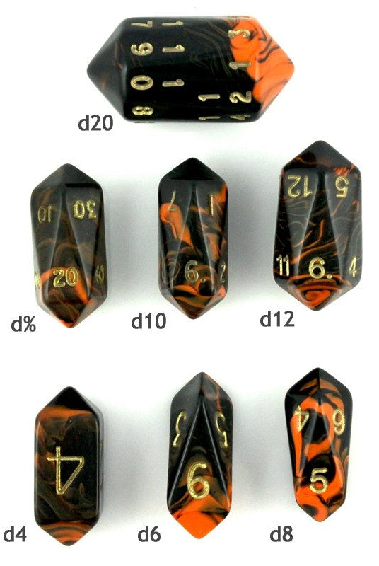Crystal Dice Oblivion Orange