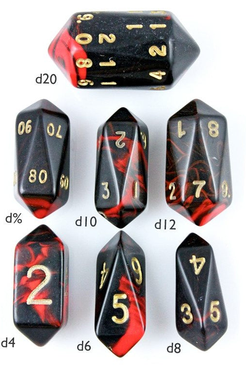 Crystal Dice Oblivion Red