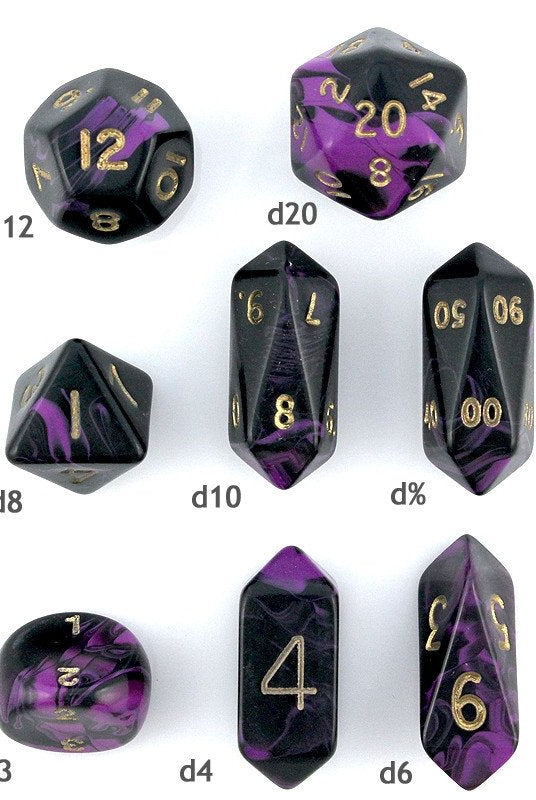 Oblivion Dice Hybrid Purple