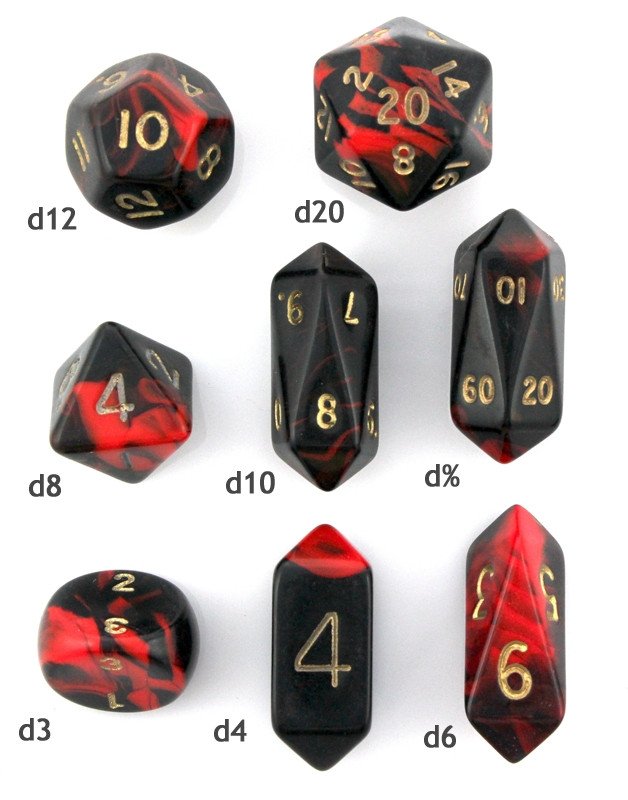 Hybrid Dice Oblivion Red