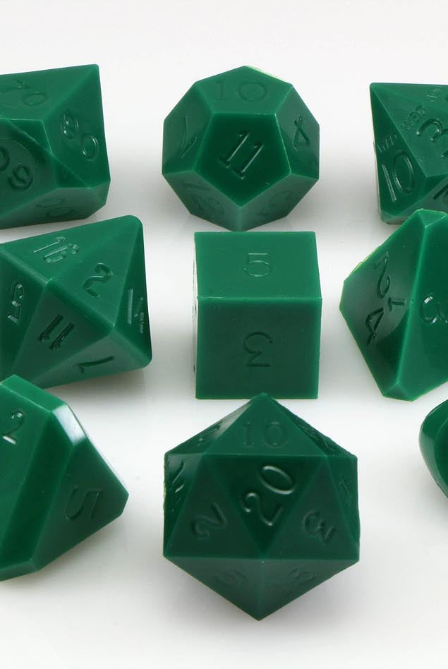 Gamescience Dice Opaque Greeen 12 pc