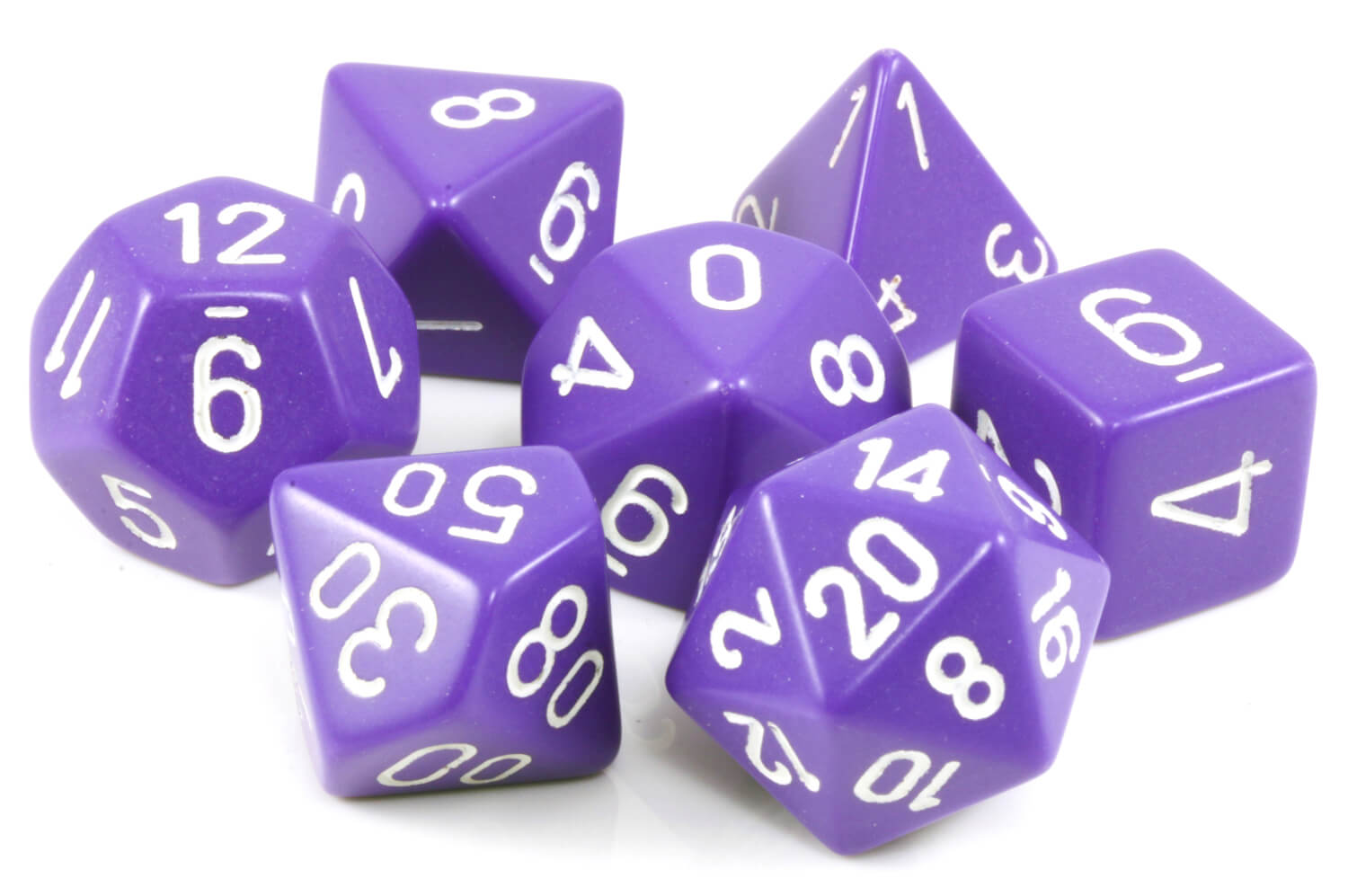 Opaque Dice Purple White