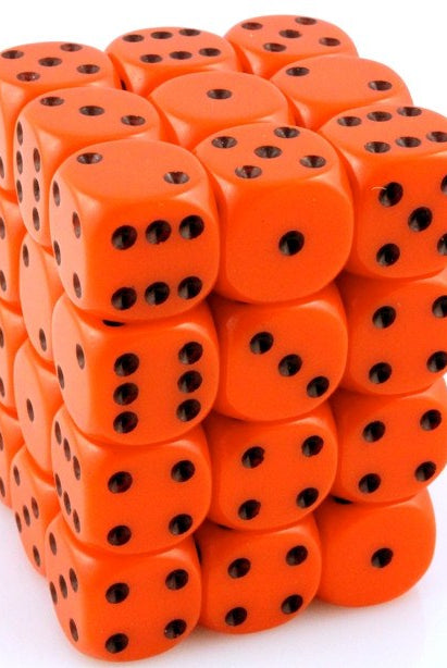Opaque D6 Mini Dice Orange