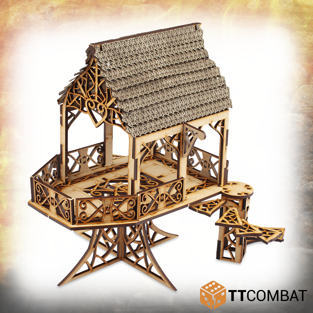 TTRPG Terrain Elven Pagoda