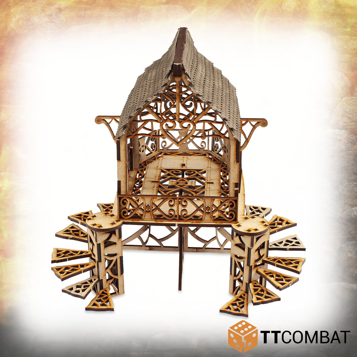 TTRPG Terrain Elven Pagoda 4