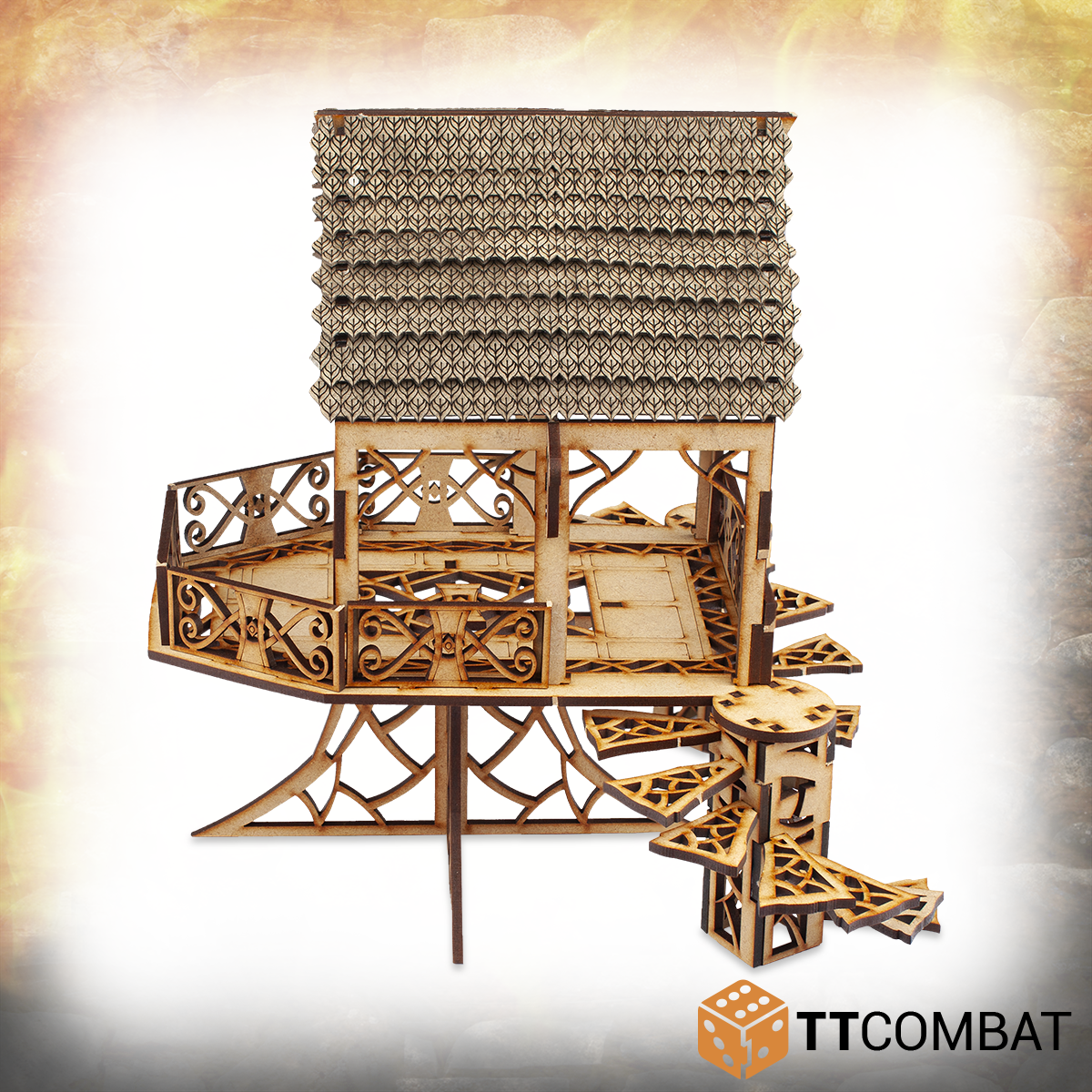 TTRPG Terrain Elven Pagoda 5