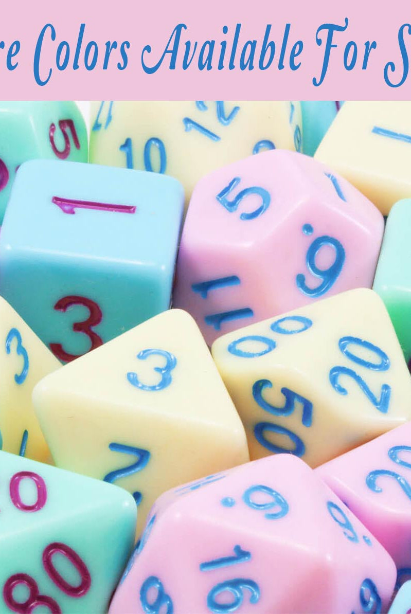 Pastel D&D Dice