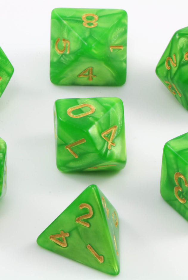 D&D Green Dice Set