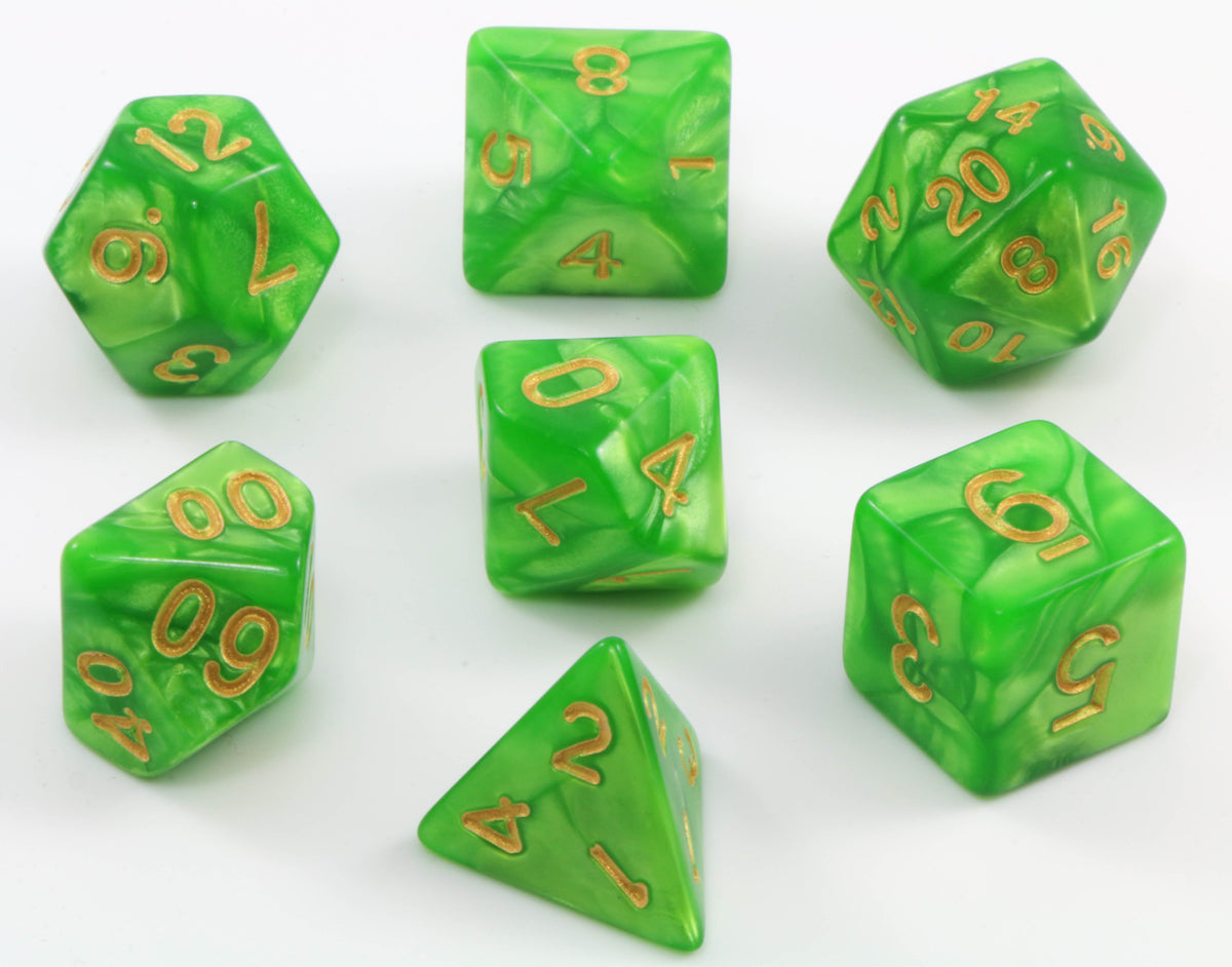 D&D Green Dice Set
