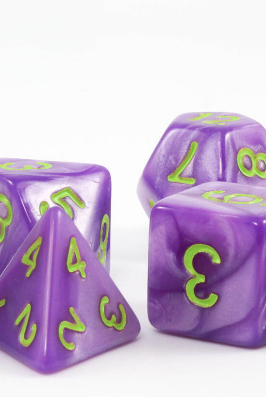 cool purple dnd dice