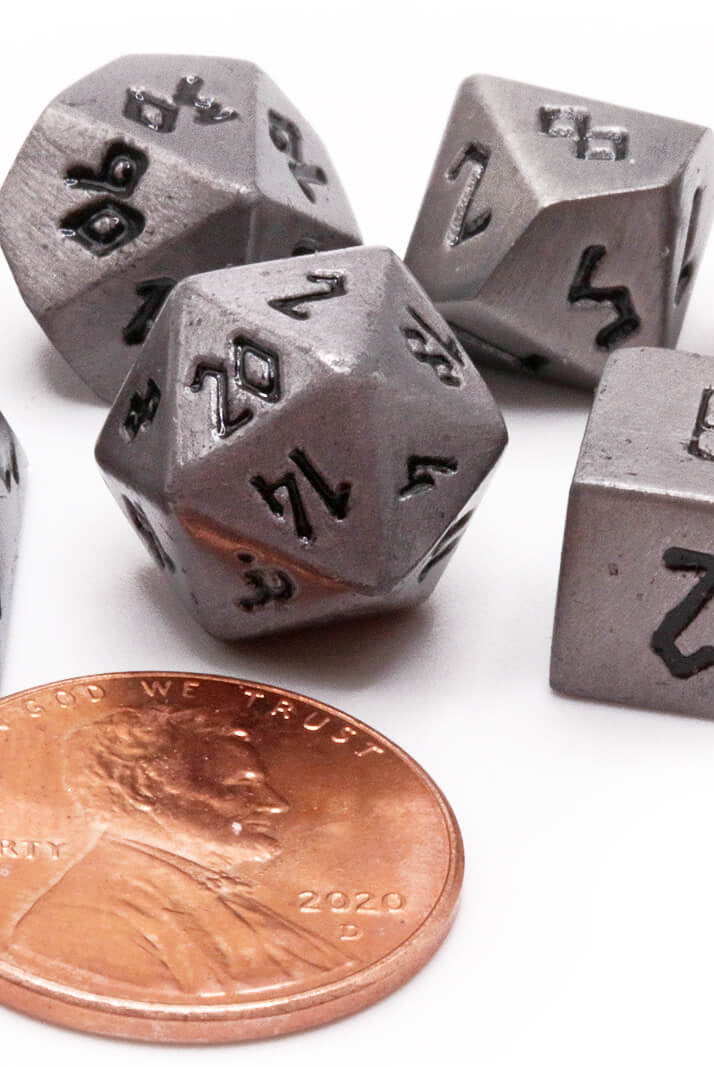Aged Mithril Mini Dice