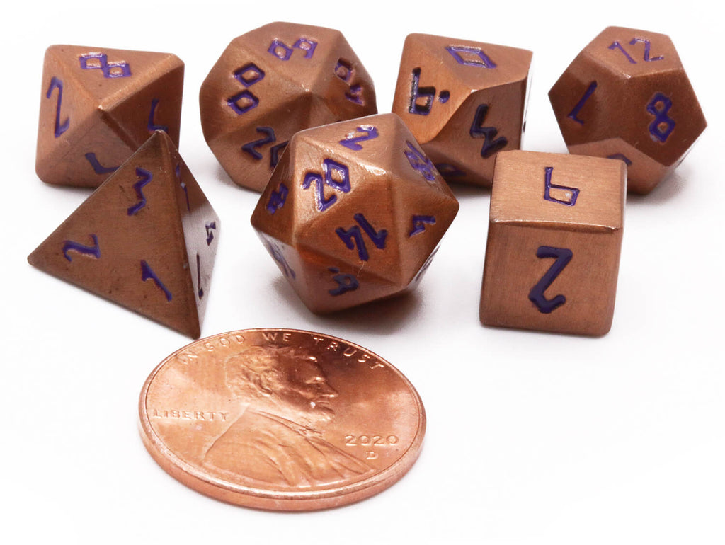 Mystic copper dnd mini dice