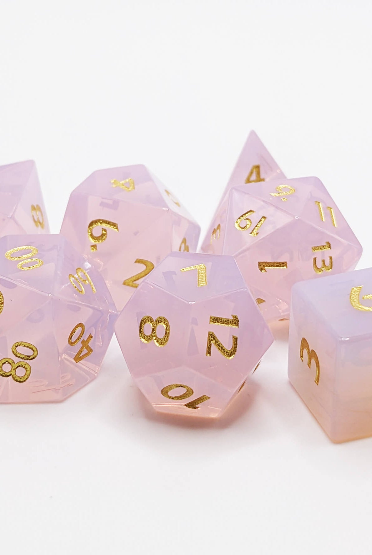 Pink Gemstone Dice