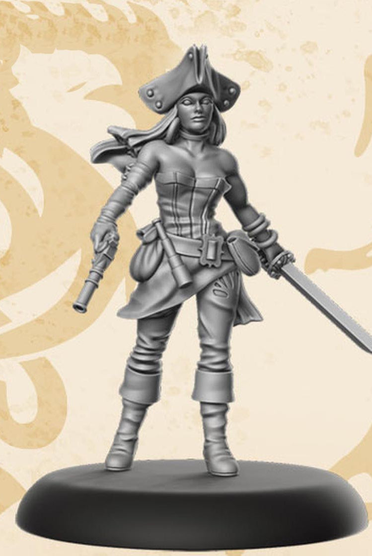 Miniature Female Pirate