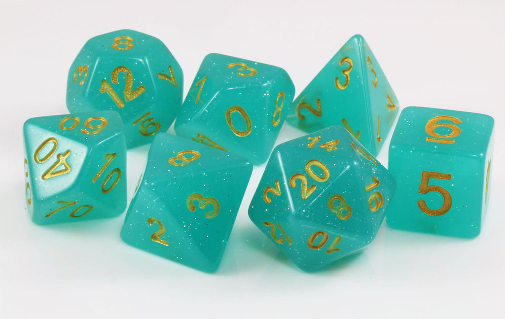RPG sea green dice