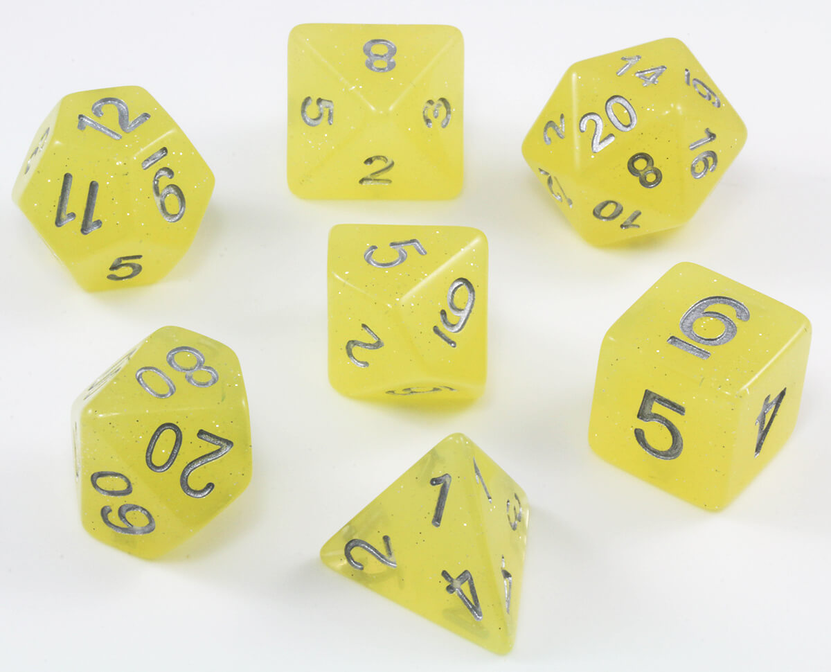 Yellow Pixie Dust Dice