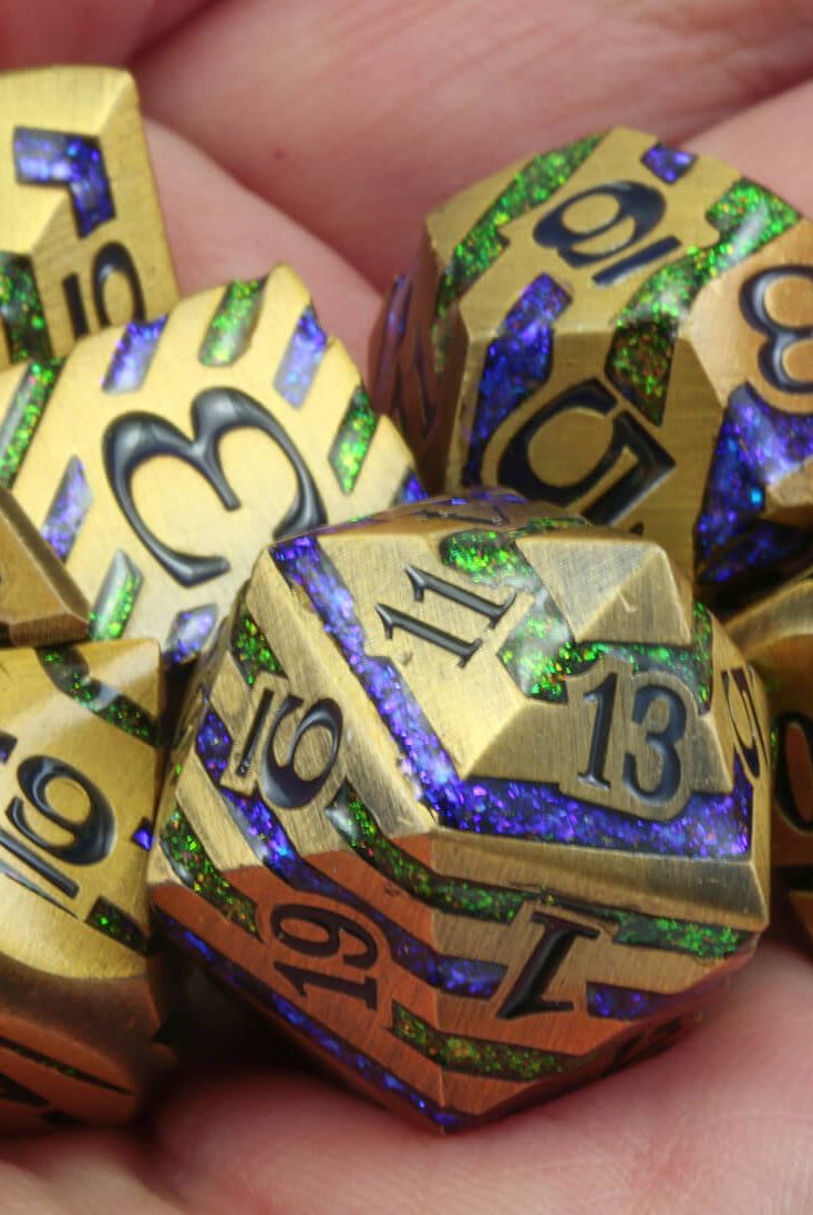 Planar Infusion Dice Antique Gold 3
