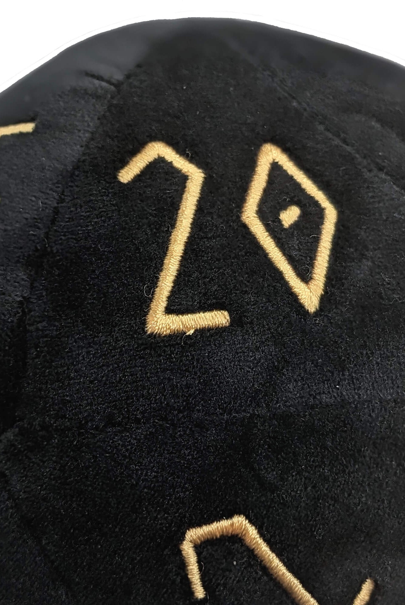 Big plush d20 dice black