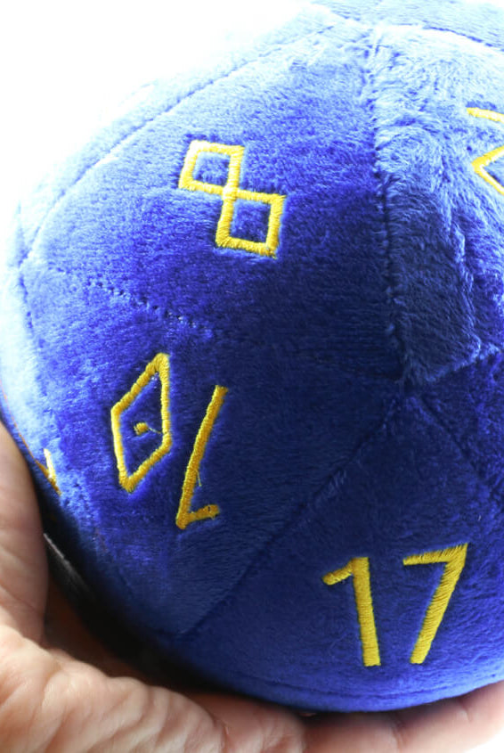 Plush d20 Blue 2