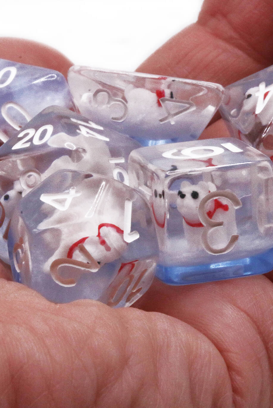 Polar Bear TTRPG Dice