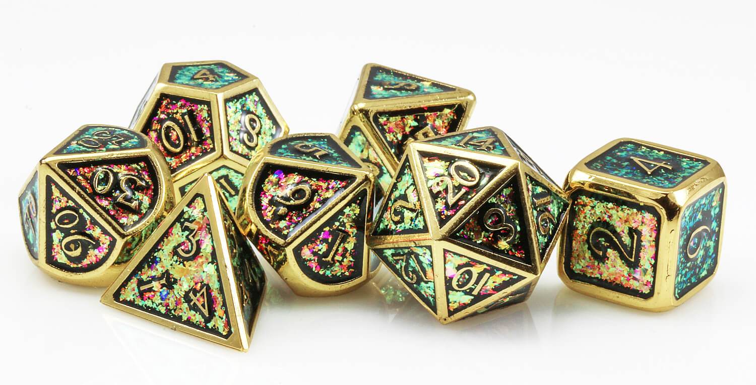Prismatic Chroma Gold Dice